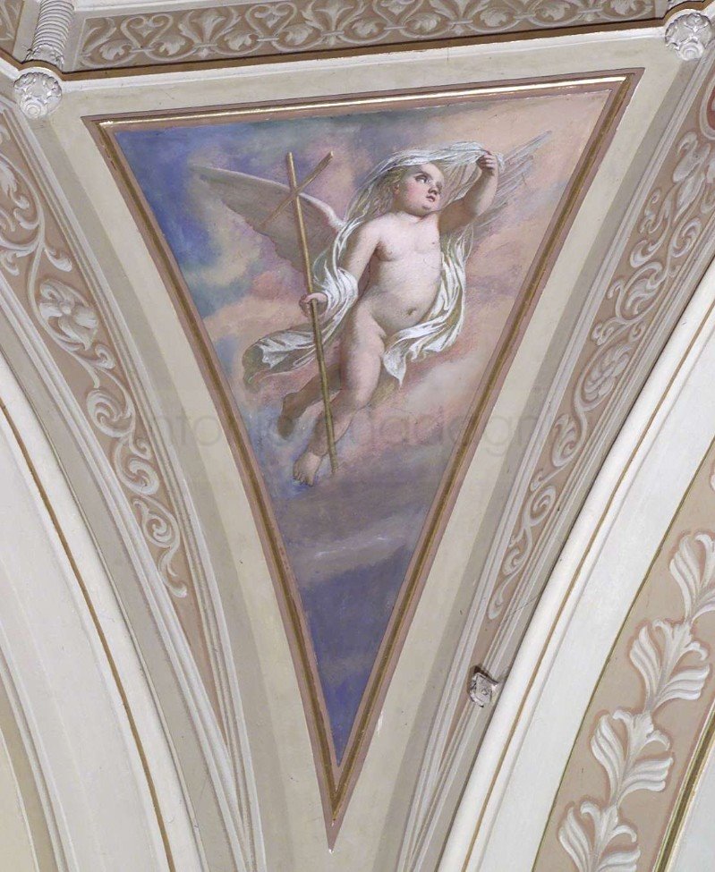 Angelo - 1866 -affresco - chiesa di Santa Maria Immacolata delle Grazie - Bergamo